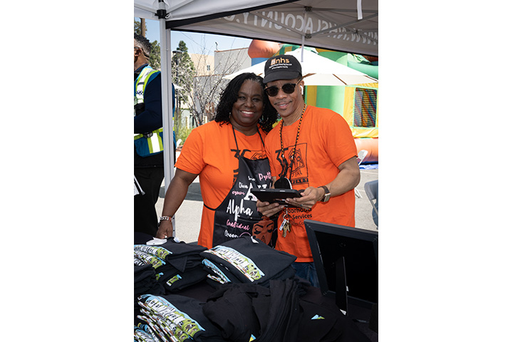 Marvin and Kimberly at Farmer's Market