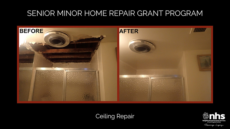 Ceiling repair (bathroom)